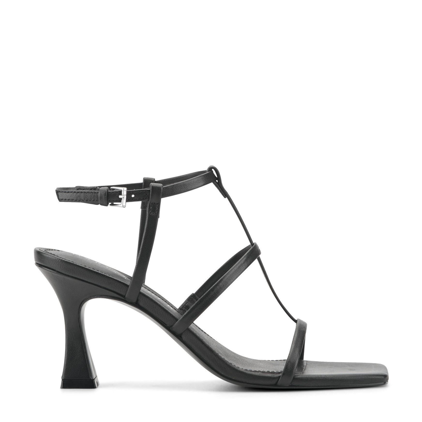 Marc Fisher LTD Dennie Women's Sandals Black Leather : 7.5 M