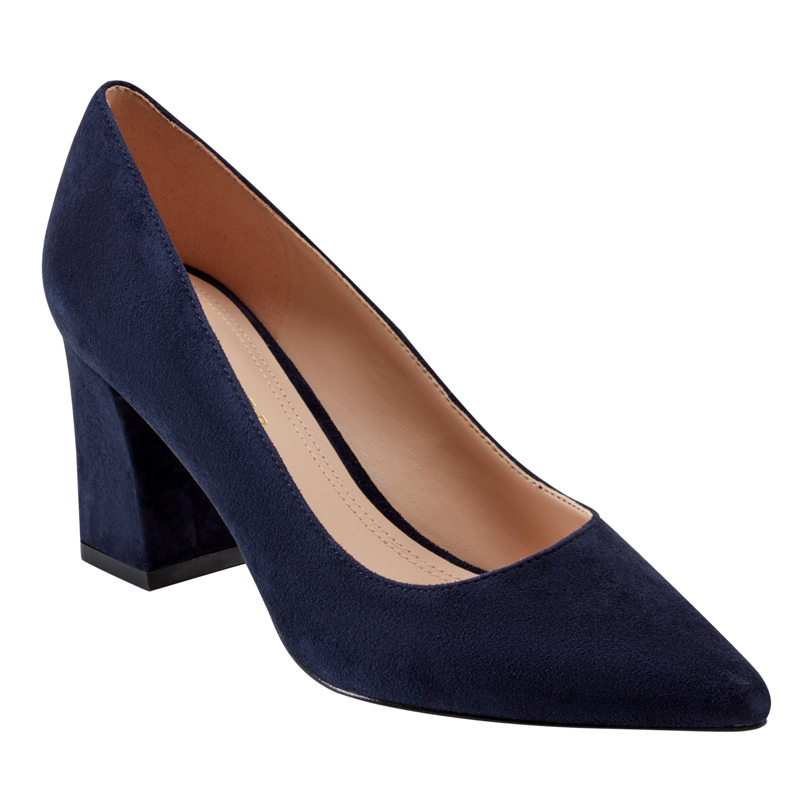 Zala Block Heel Pointy Toe Pump