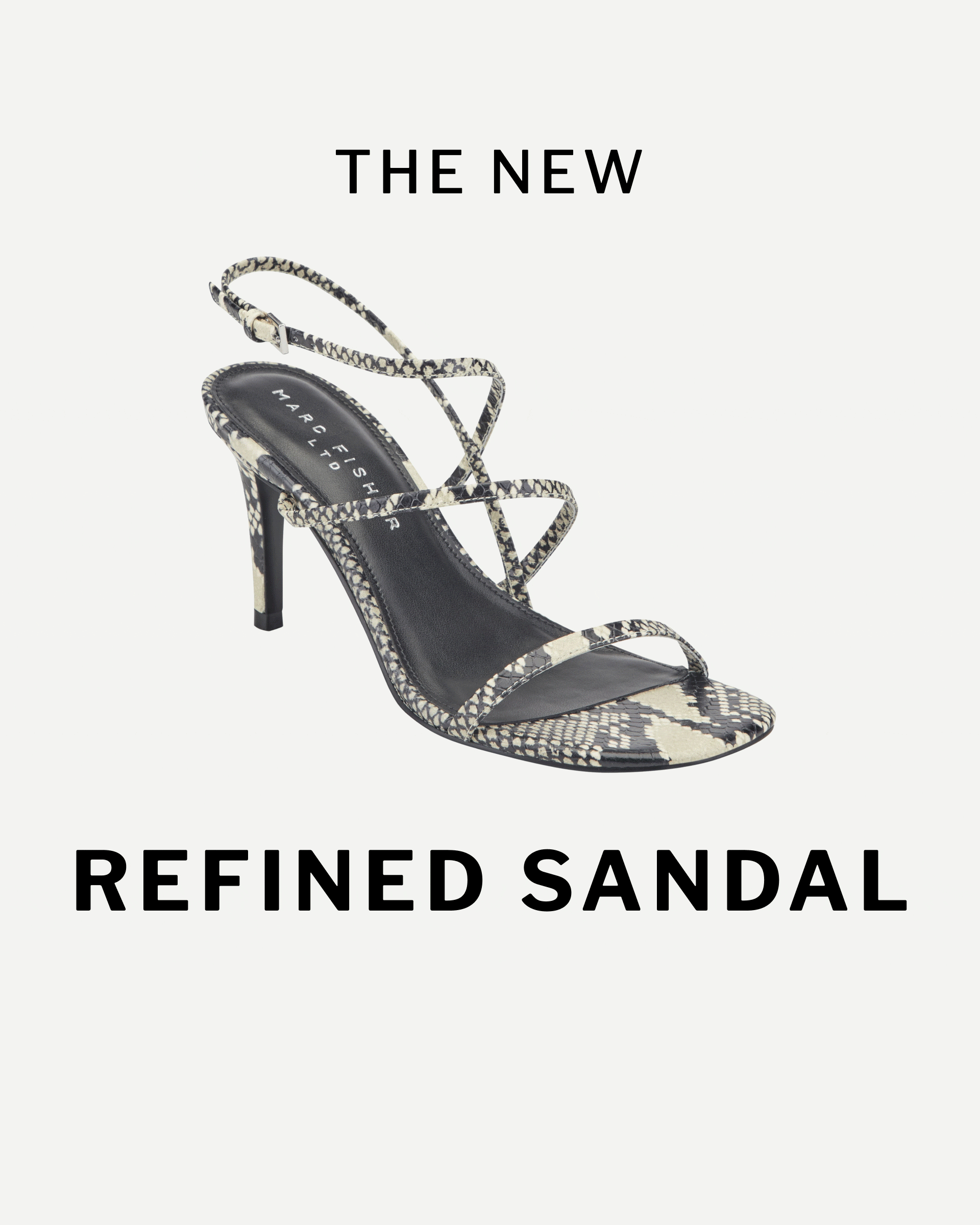 editorial banner featuring denzi strappy leather sandal