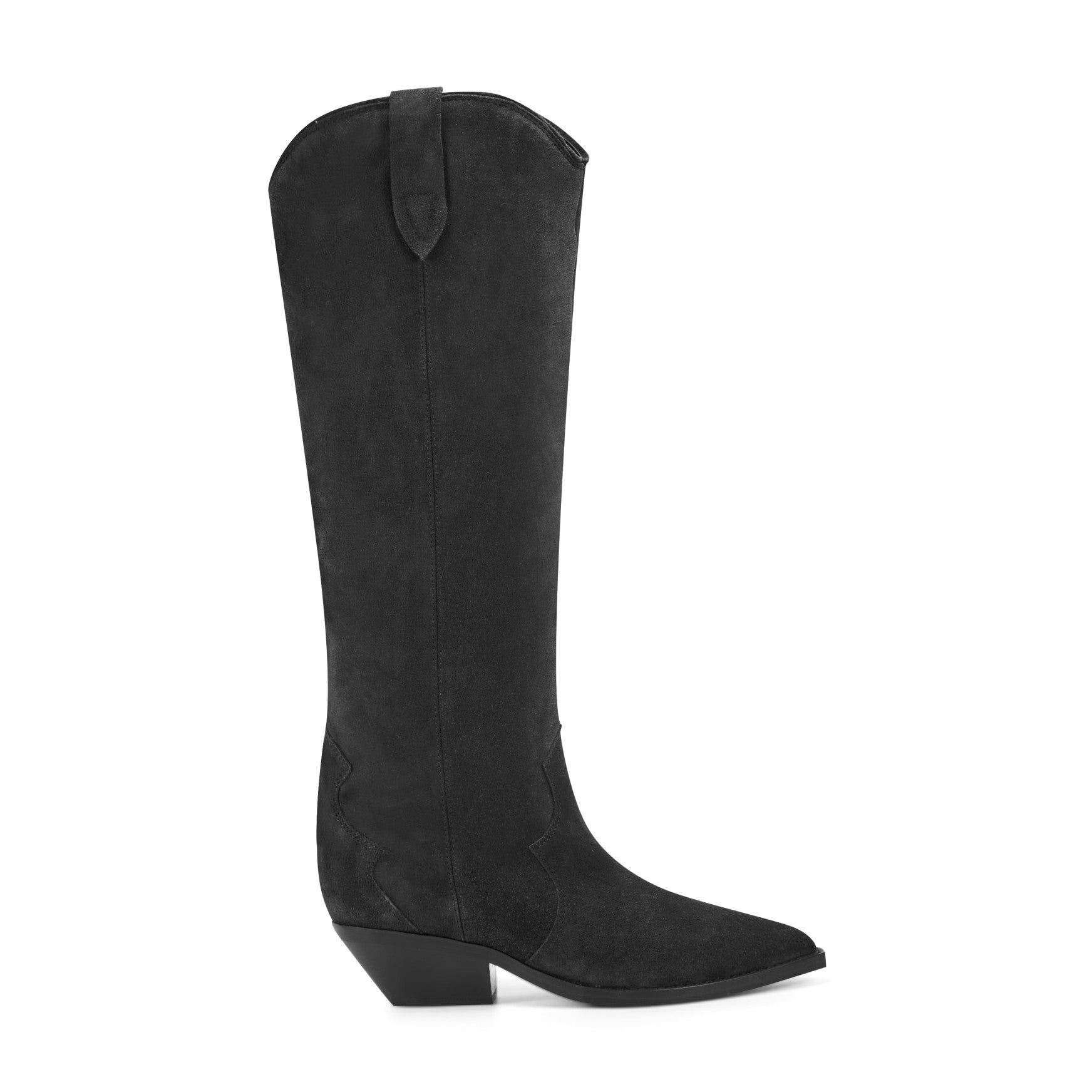 Women's Ander Leather Western Boot - Dark Blue Suede | Marc Fisher