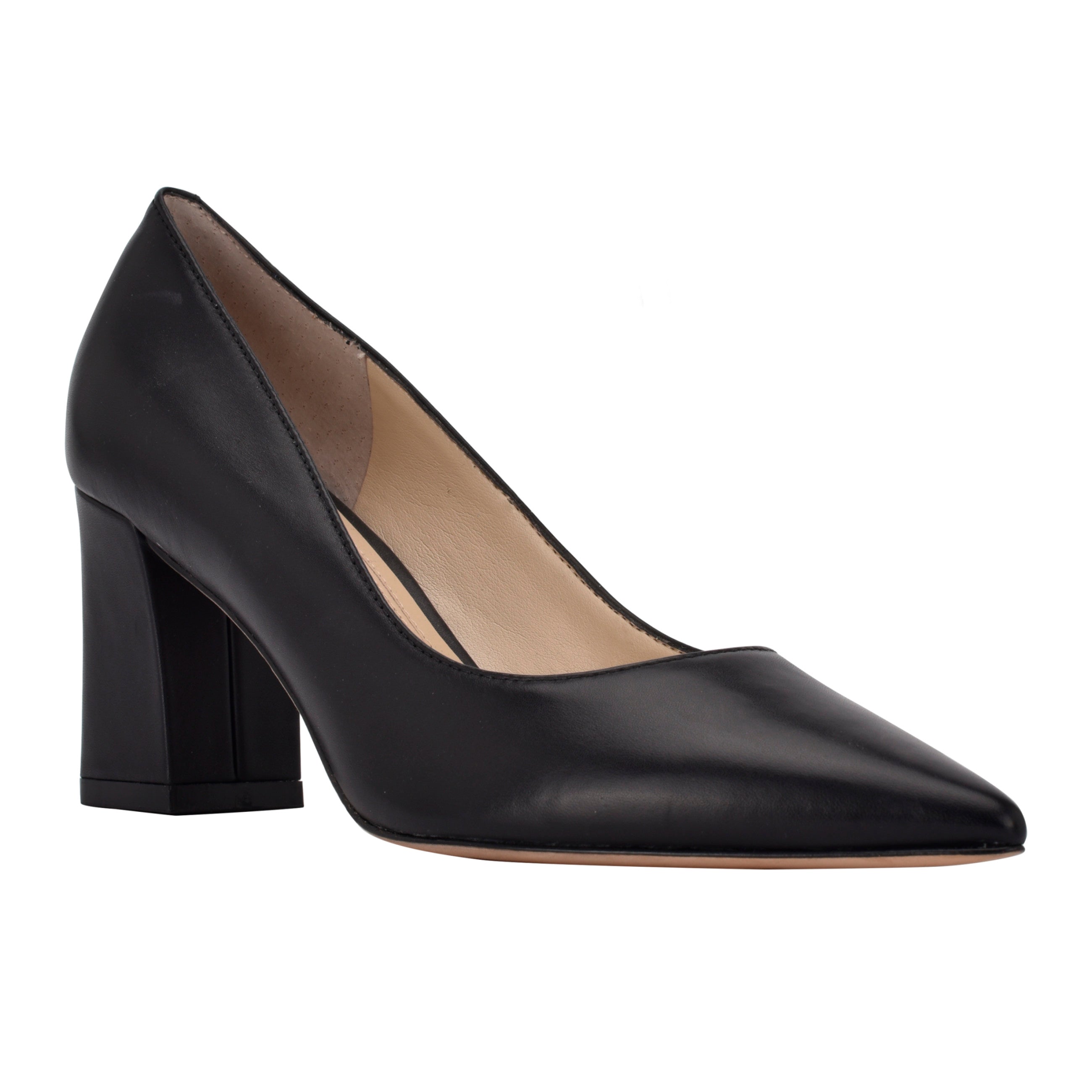 Zala Block Heel Pointy Toe Pump