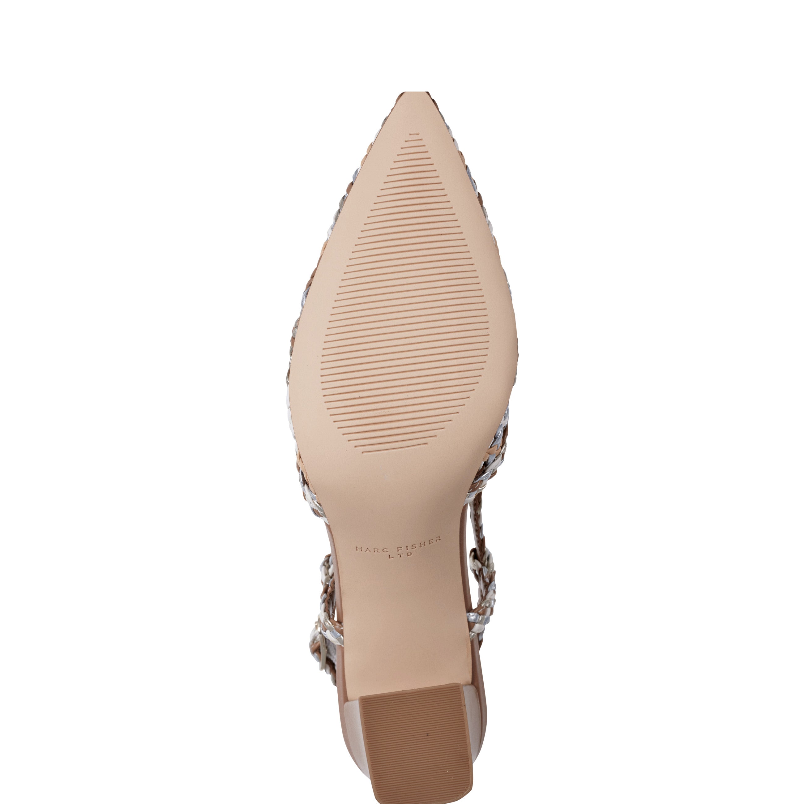 Zunnie Block Heel Woven Slingback Pump