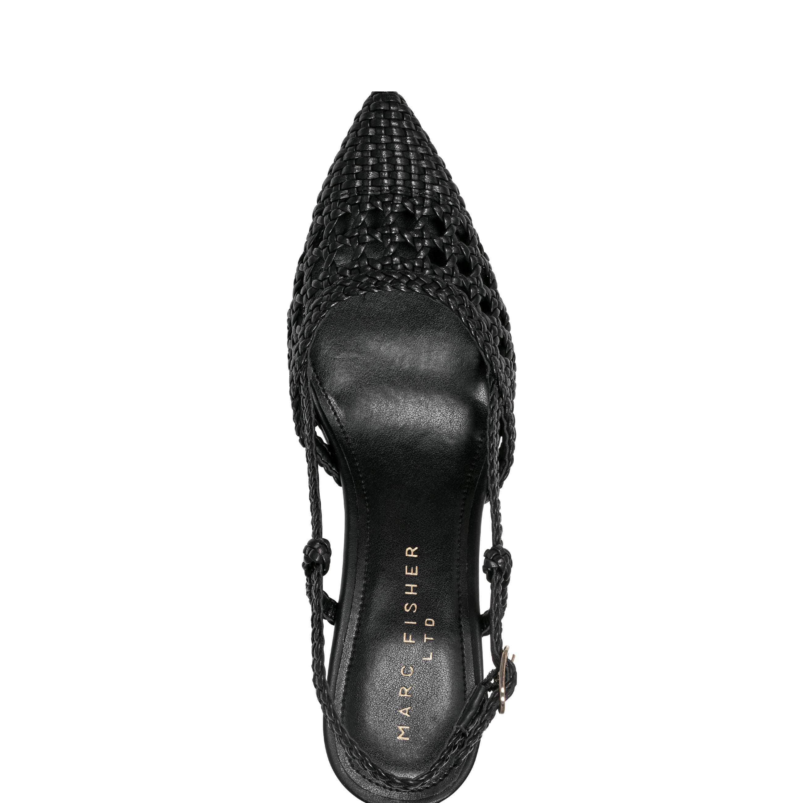 Zunnie Block Heel Woven Slingback Pump