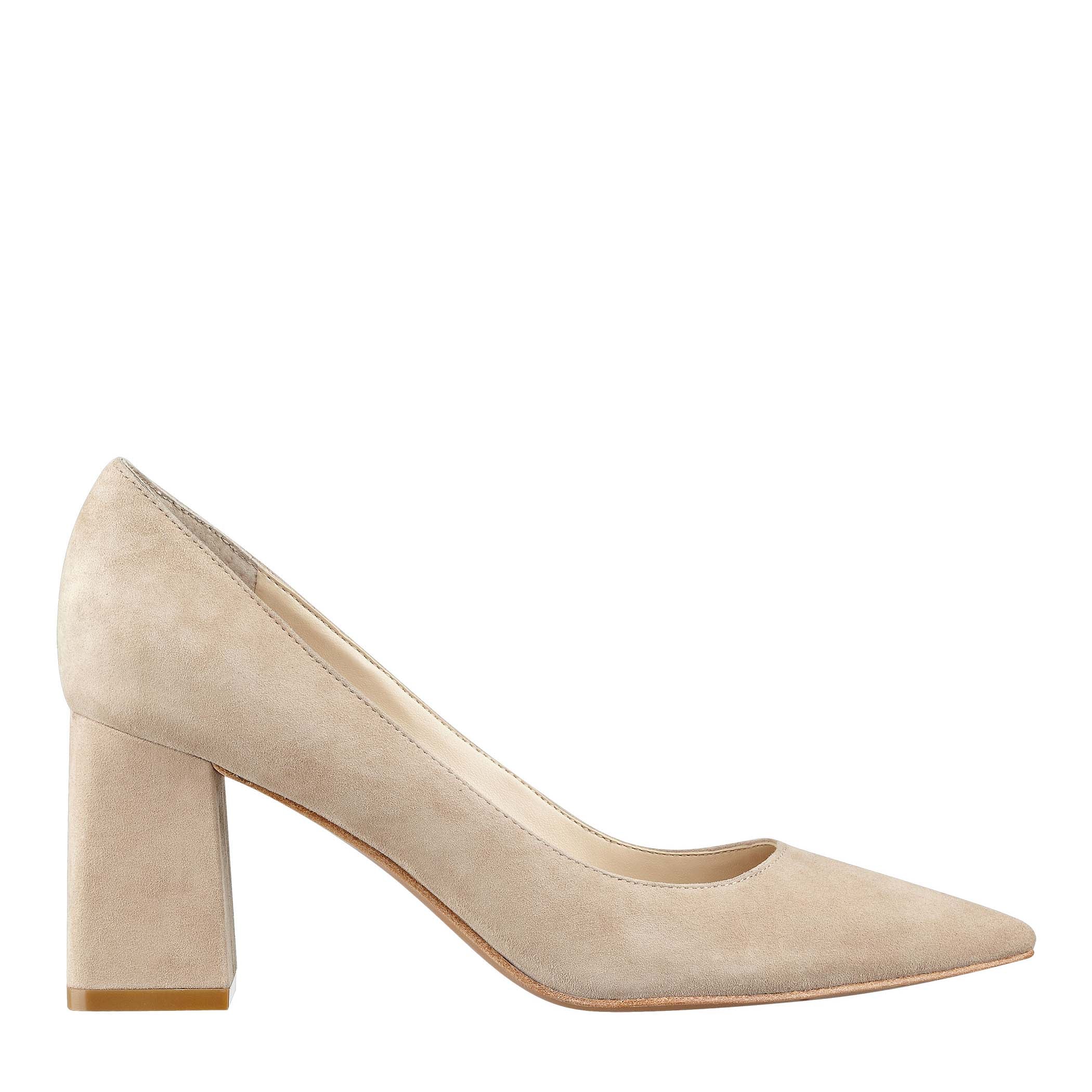 Zala Block Heel Pointy Toe Pump