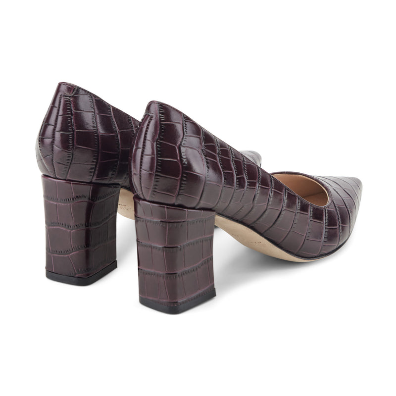 Zala Block Heel Pointy Toe Pump
