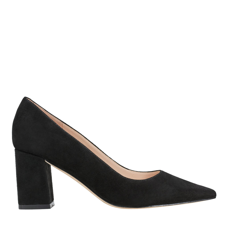 Zala Block Heel Pointy Toe Pump