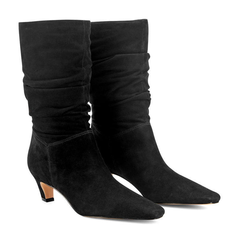 Dalores Leather Slouch Bootie