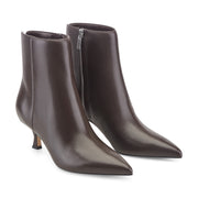 Francy Kitten Heel Leather Bootie