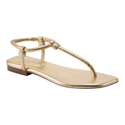 Maycee Thong Flat Leather Sandal