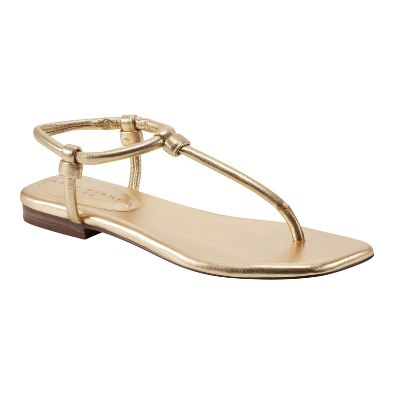 Maycee Thong Flat Leather Sandal