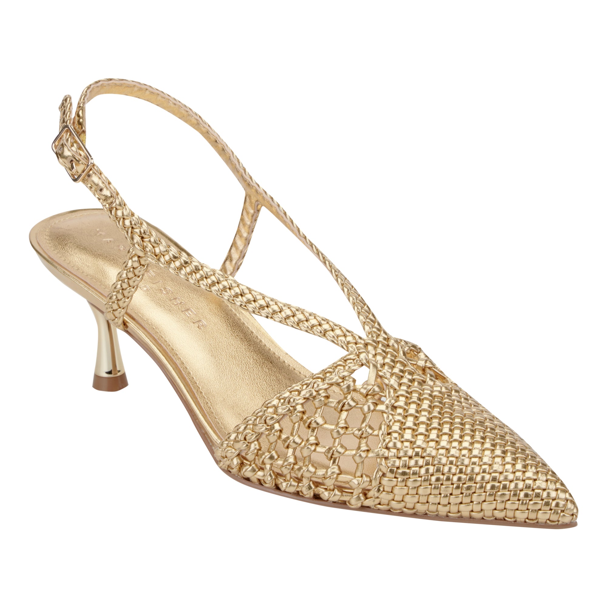 Reagan Woven Leather Pump