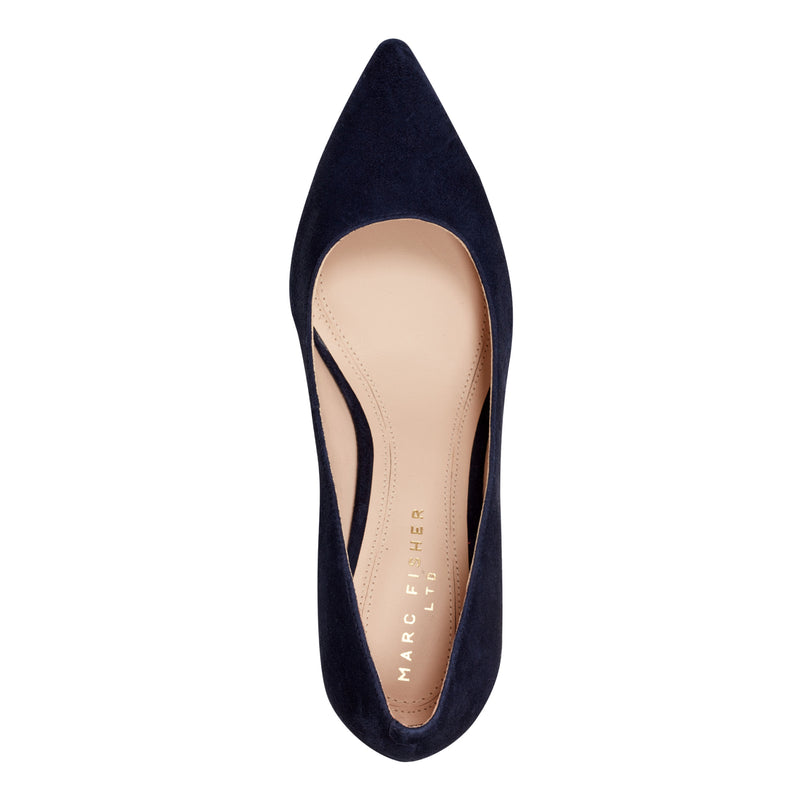 Zala Block Heel Pointy Toe Pump