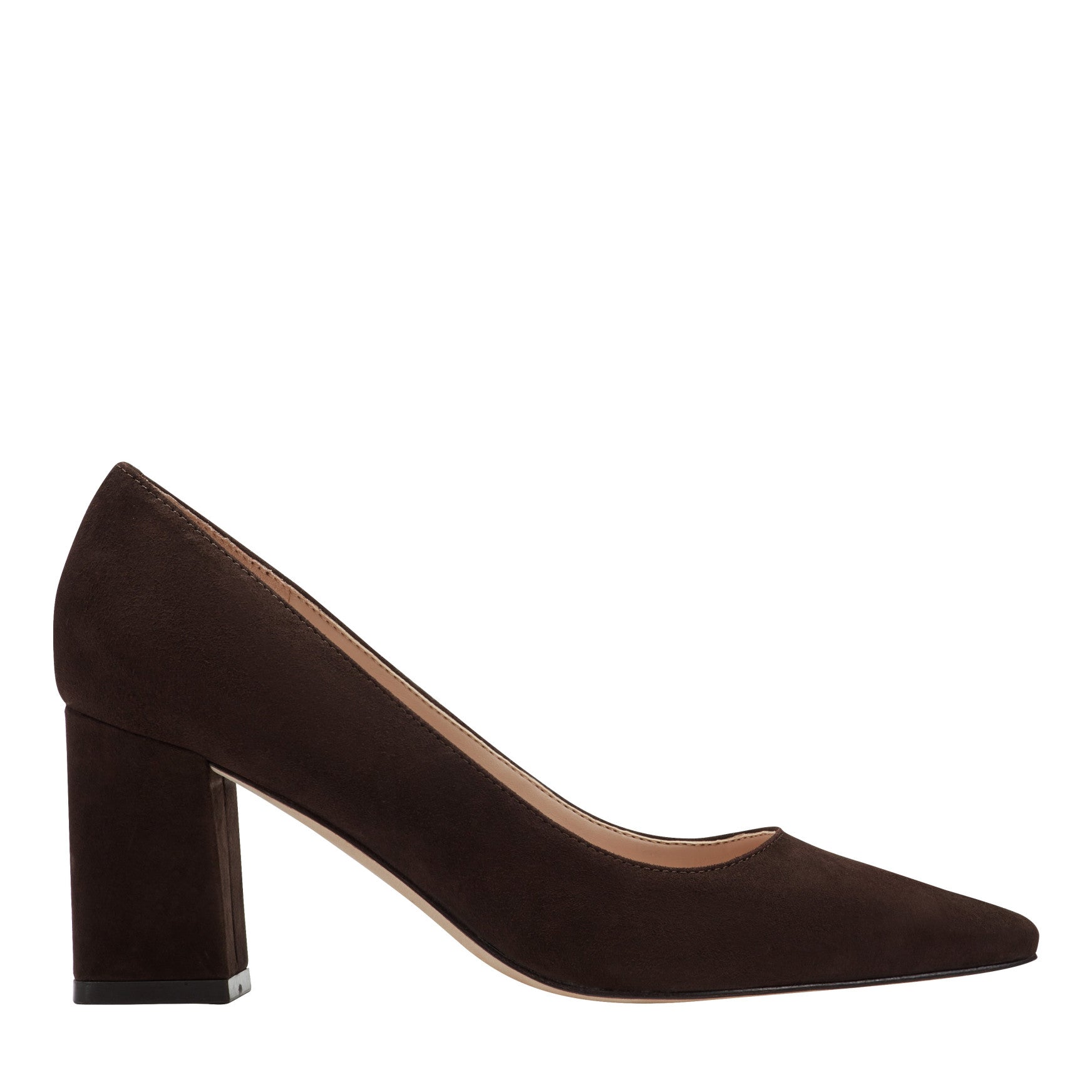 Zala Block Heel Pointy Toe Pump