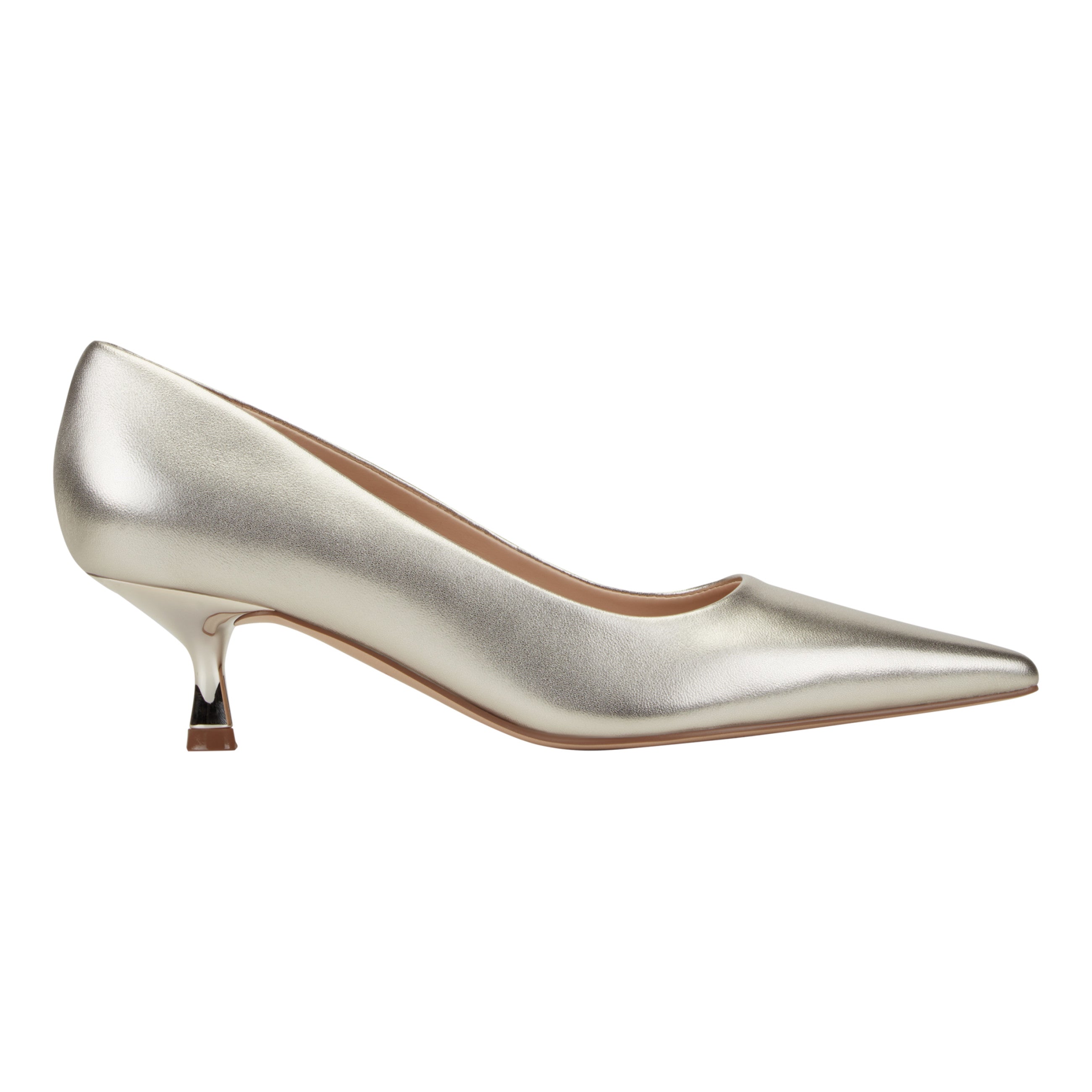 Calynna Leather Kitten Heel Pump
