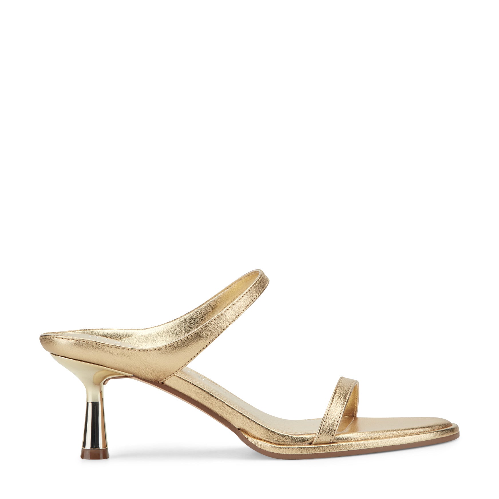 Alonde Leather Heeled Slide Sandal