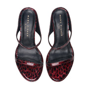 Alonde Leather Heeled Slide Sandal