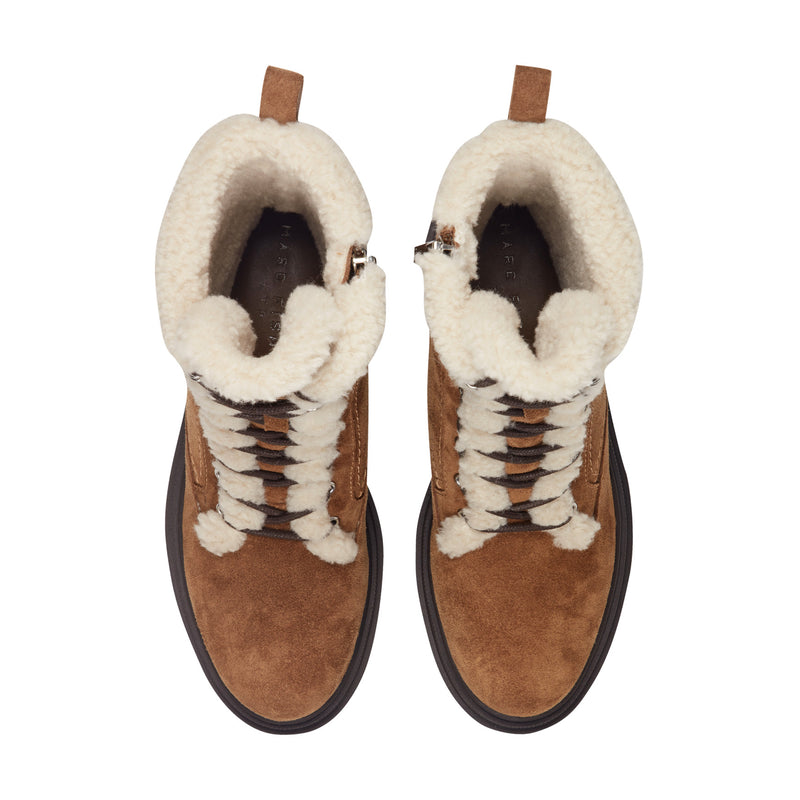 Braylee Leather Lace Up Bootie