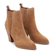 Alvira Leather Western Ankle Bootie