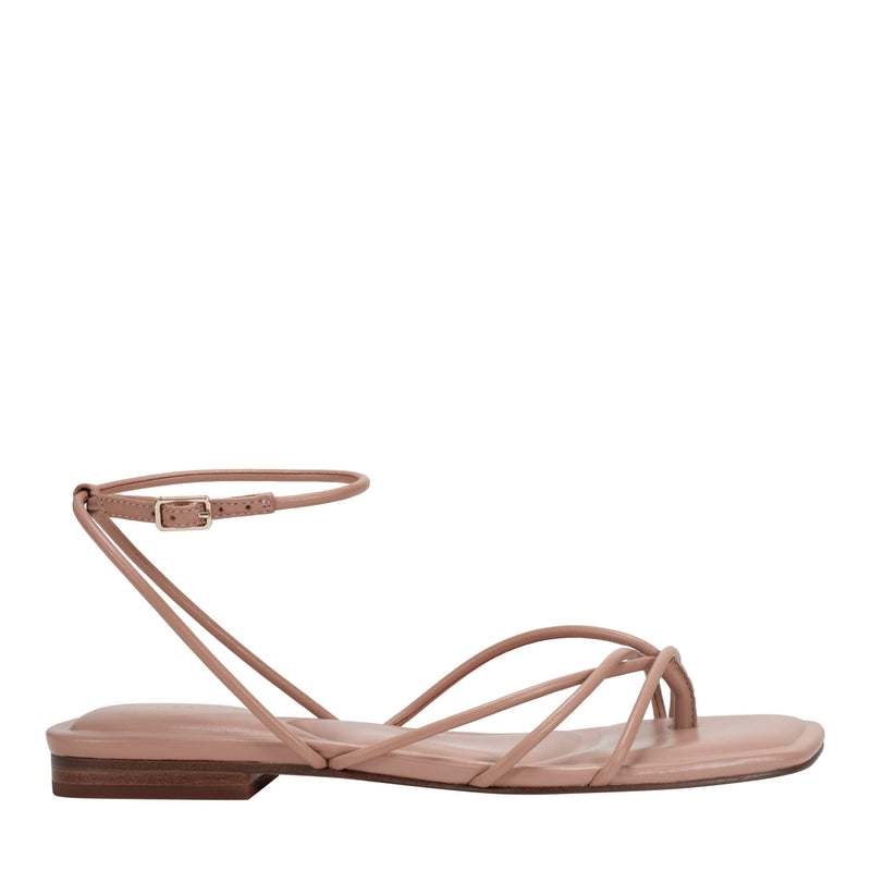 Mayte Strappy Leather Flat Sandal