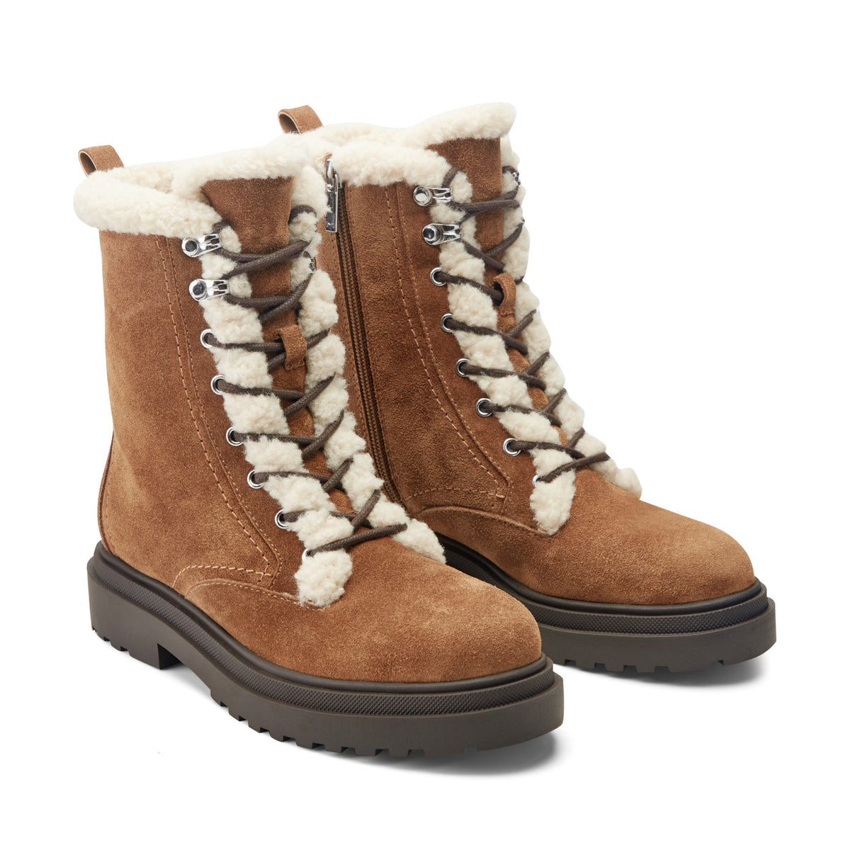 Braylee Leather Lace Up Bootie