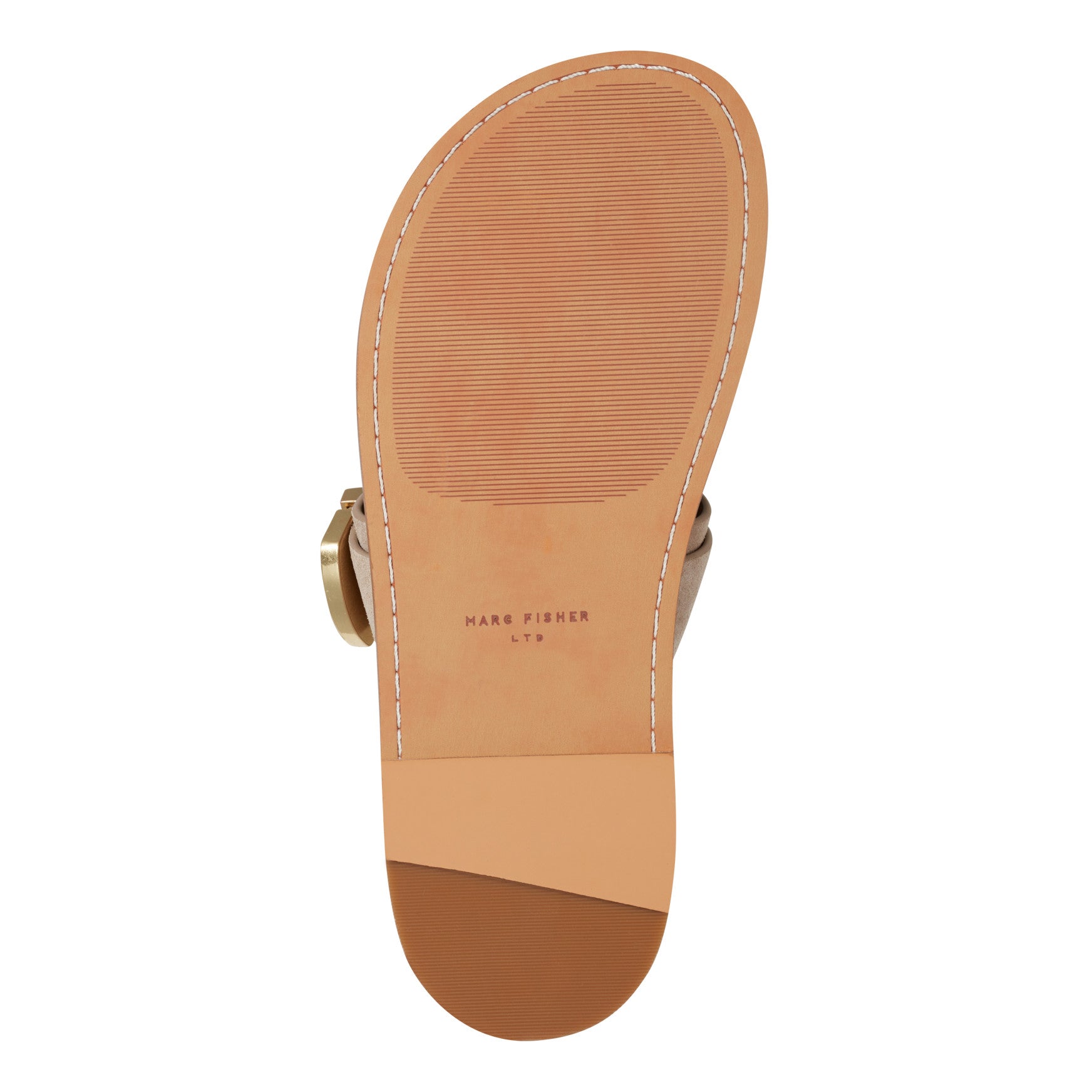 Hallyn Leather Flat Slide Sandal