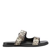 Gia Flat Leather Sandal
