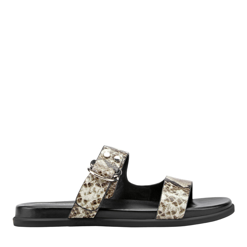 Gia Flat Leather Sandal