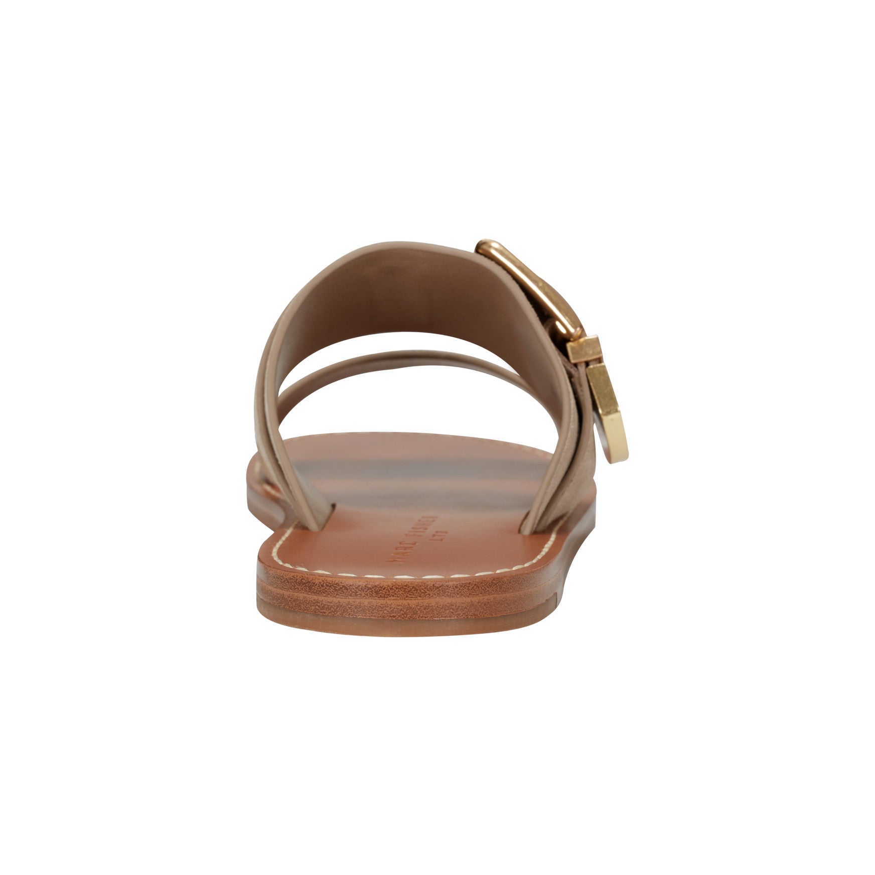 Hallyn Leather Flat Slide Sandal