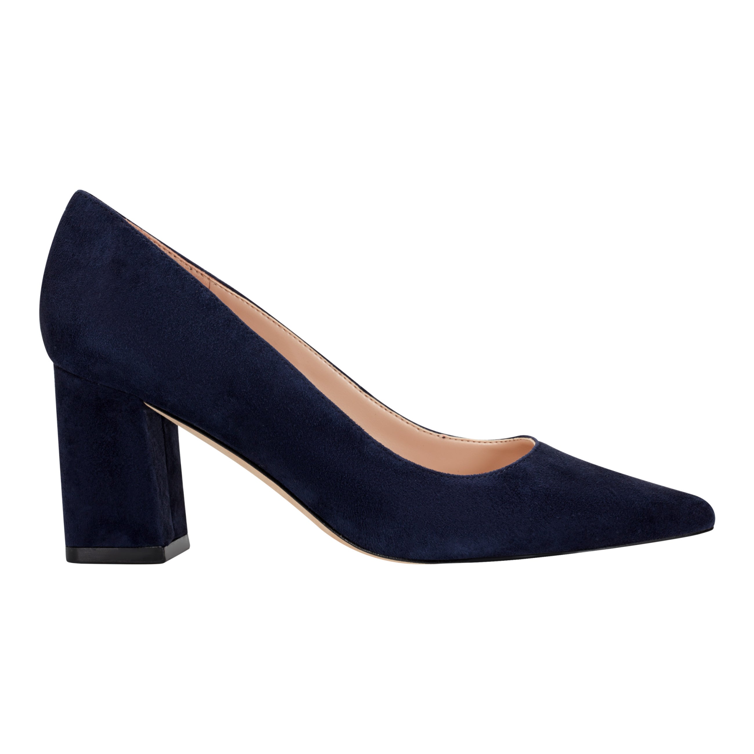 Zala Block Heel Pointy Toe Pump
