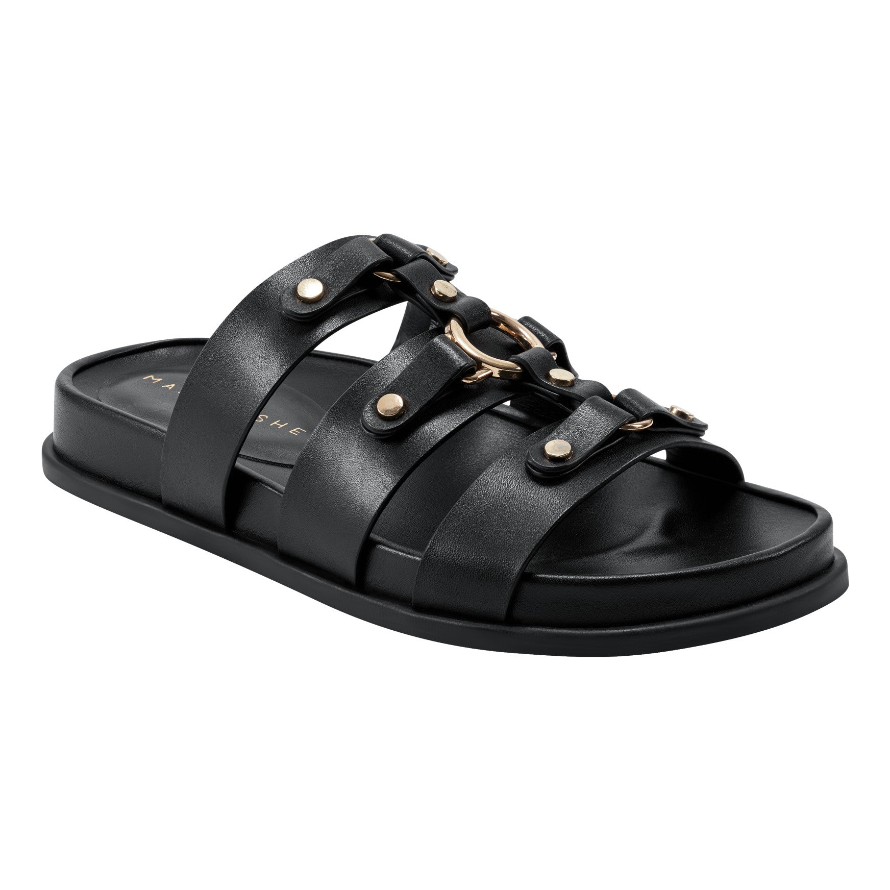 Verity Flat Leather Footbed Sandal