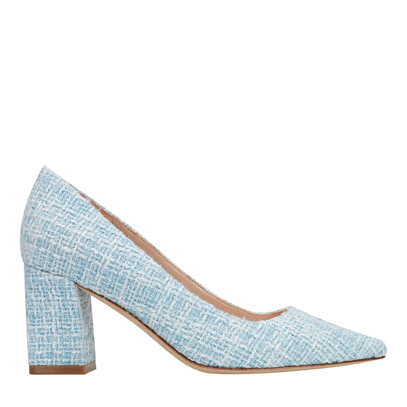 Zala Block Heel Pointy Toe Pump