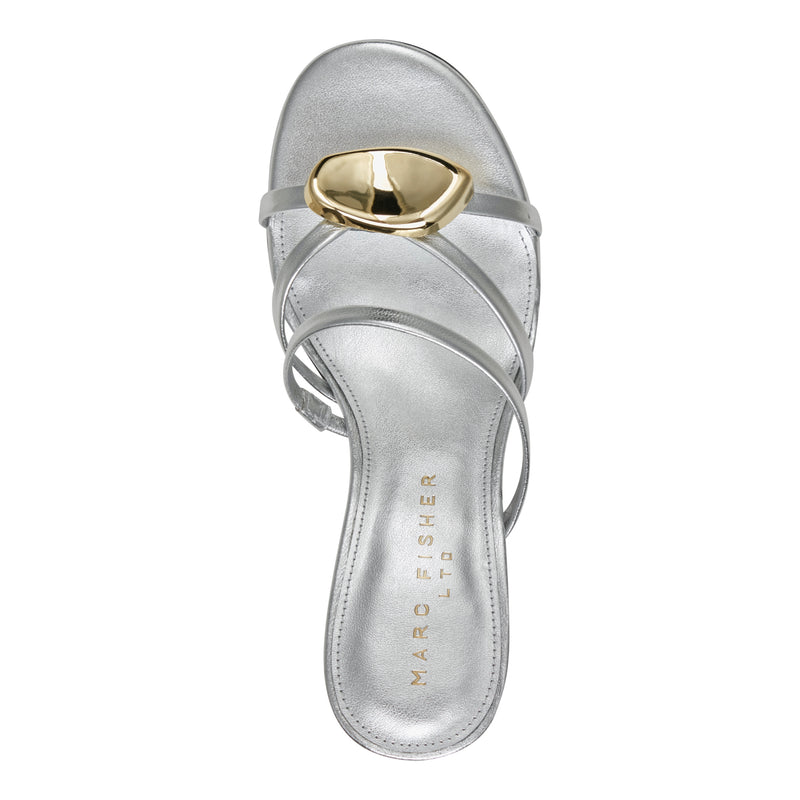 Natesa Leather Embellished Sandal