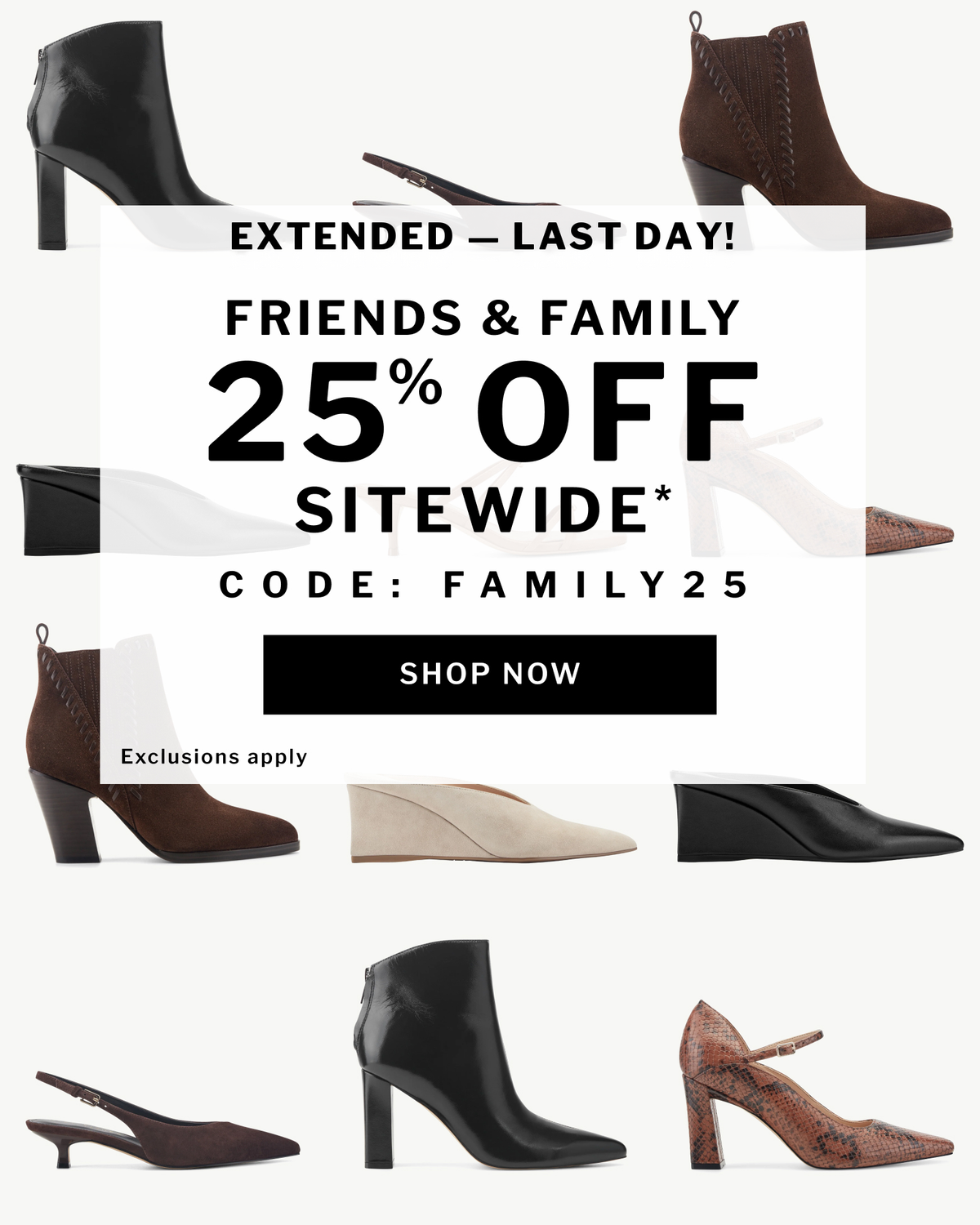 Friends & Family 25% OFF Sitewide