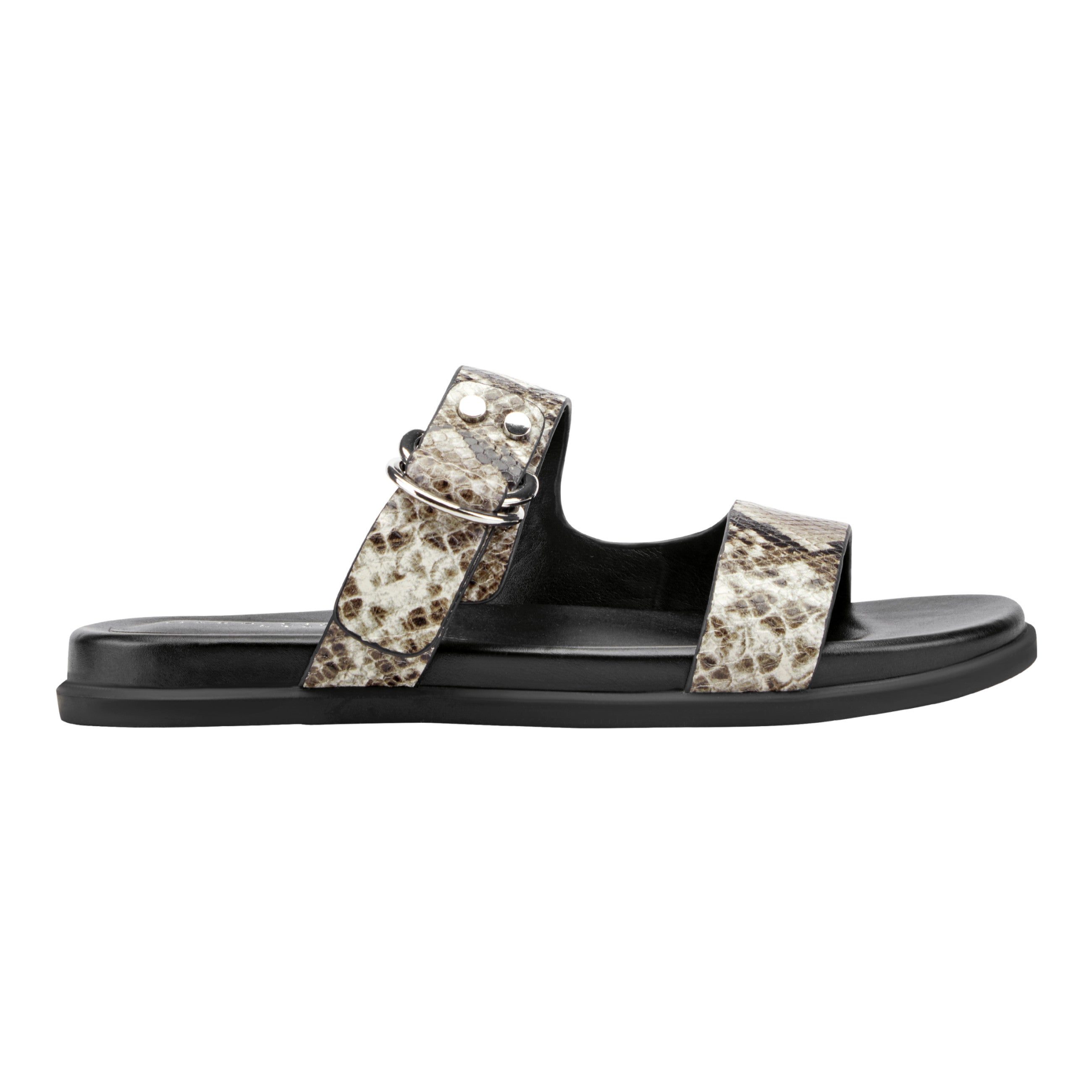 Gia Flat Leather Sandal