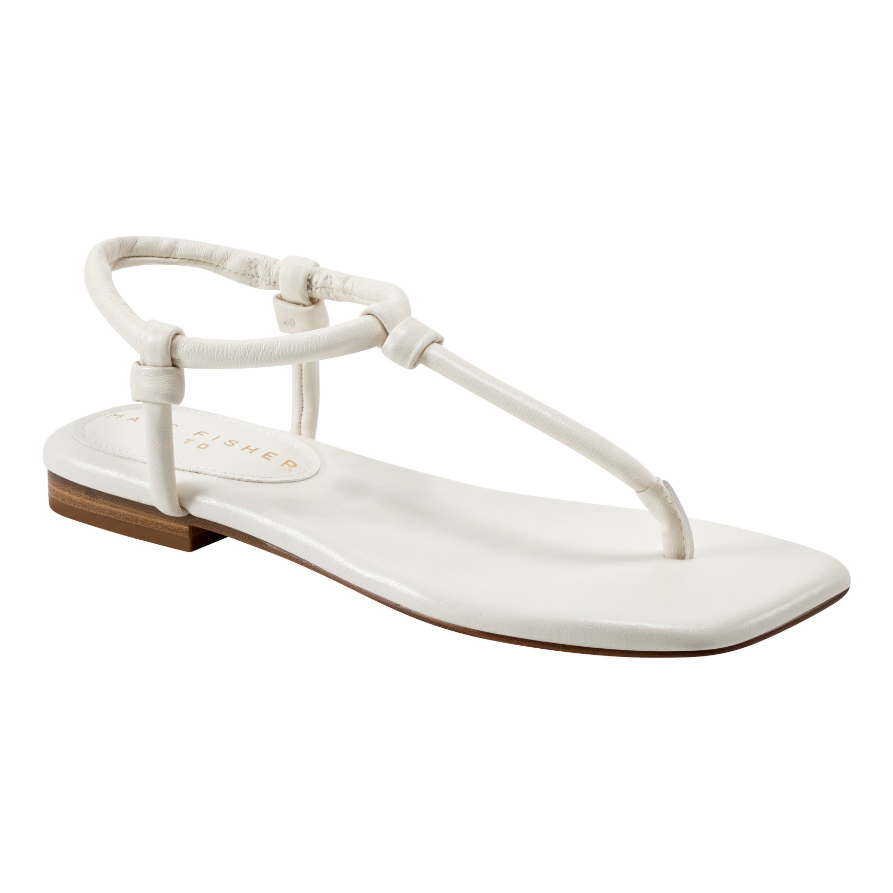 Maycee Thong Flat Leather Sandal