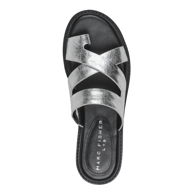 Genella Flat Leather Sandal