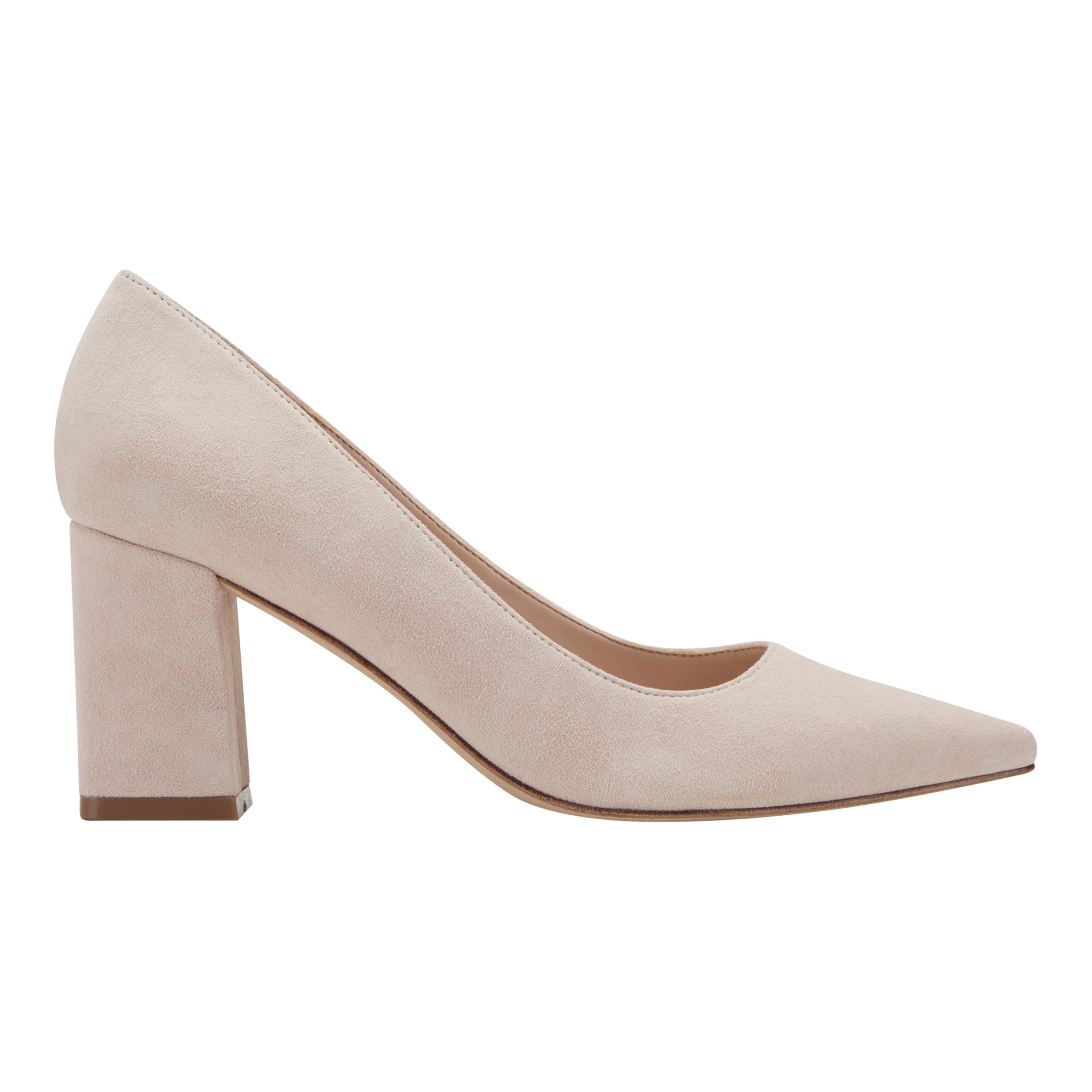 Zala Block Heel Pointy Toe Pump