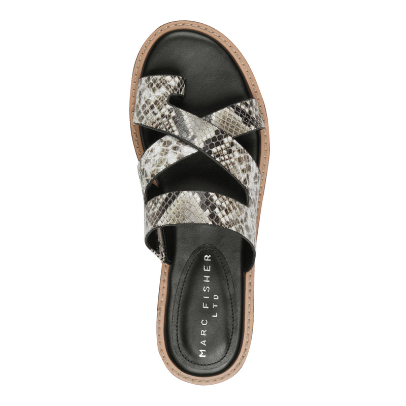 Genella Flat Leather Sandal