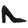 Abilene Leather Block Heel Pointy Toe Pump