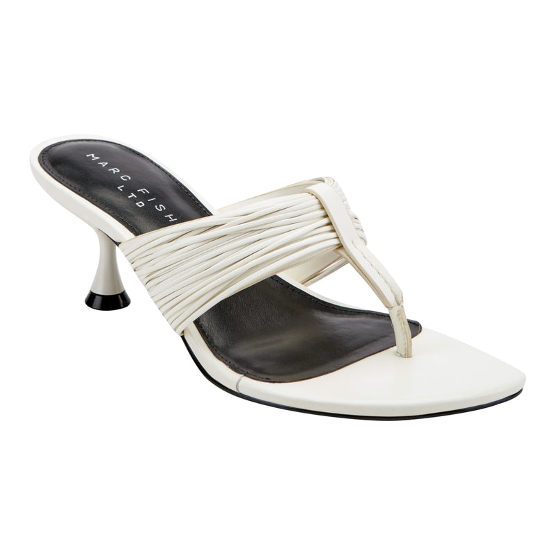 Pamilla Leather Heeled Thong Sandal