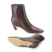 Danai Kitten Heel Leather Ankle Bootie