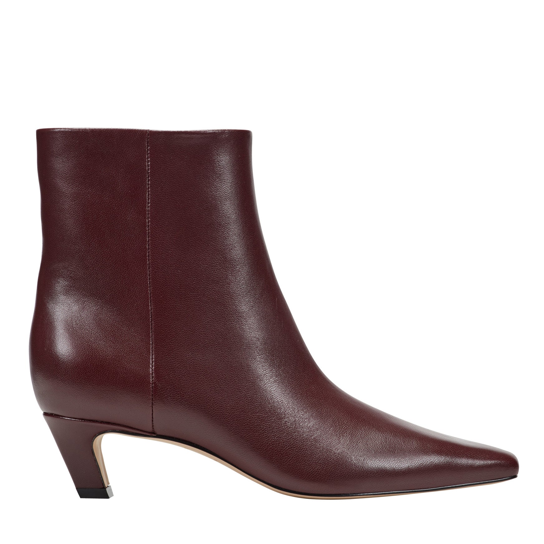 Danai Kitten Heel Leather Ankle Bootie