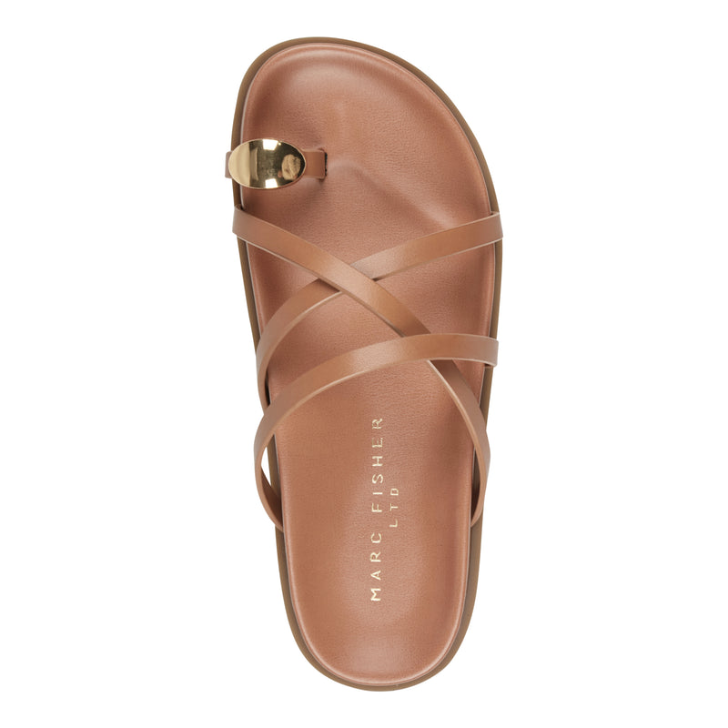 Braidey Strappy Flat Leather Sandal