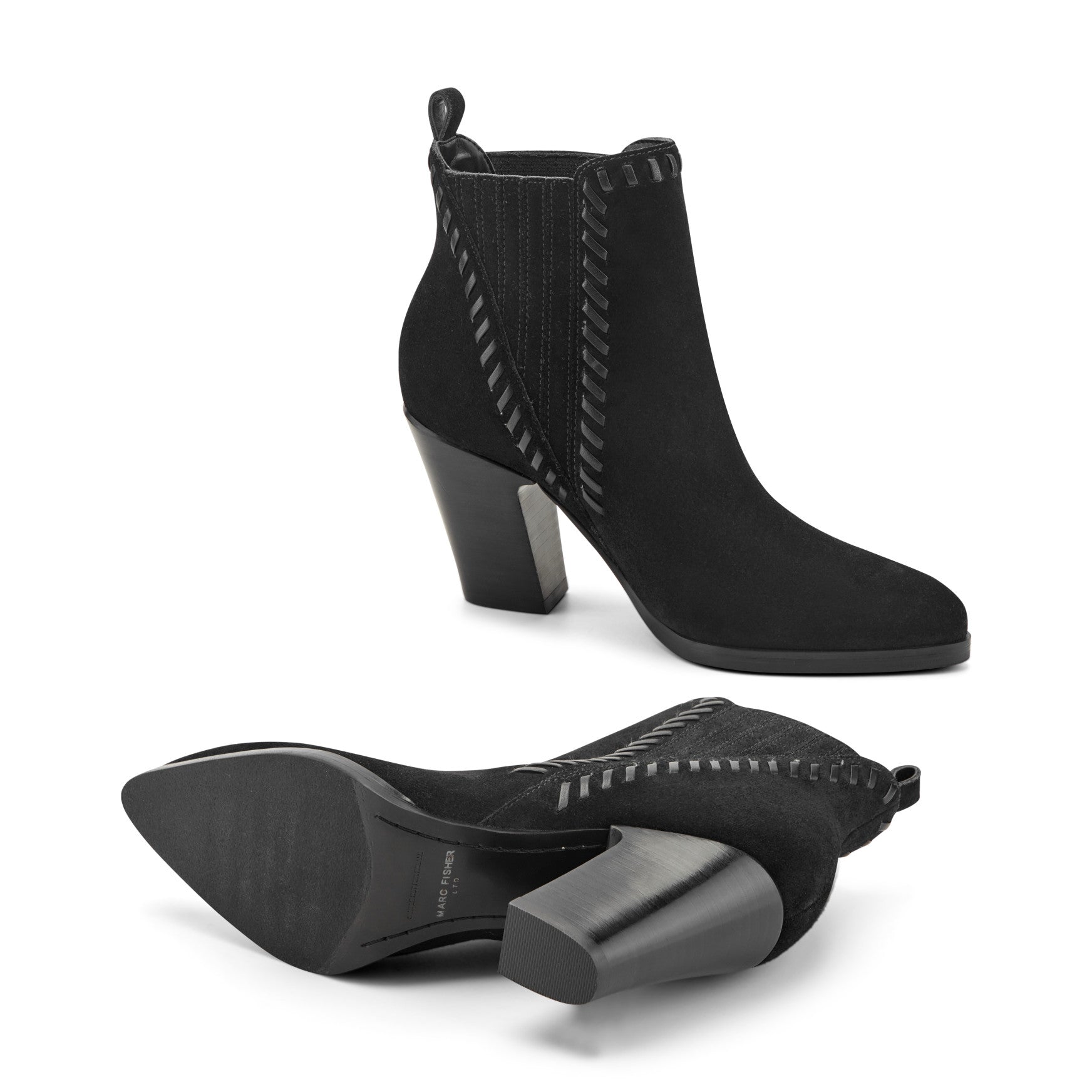 Alvira Leather Western Ankle Bootie