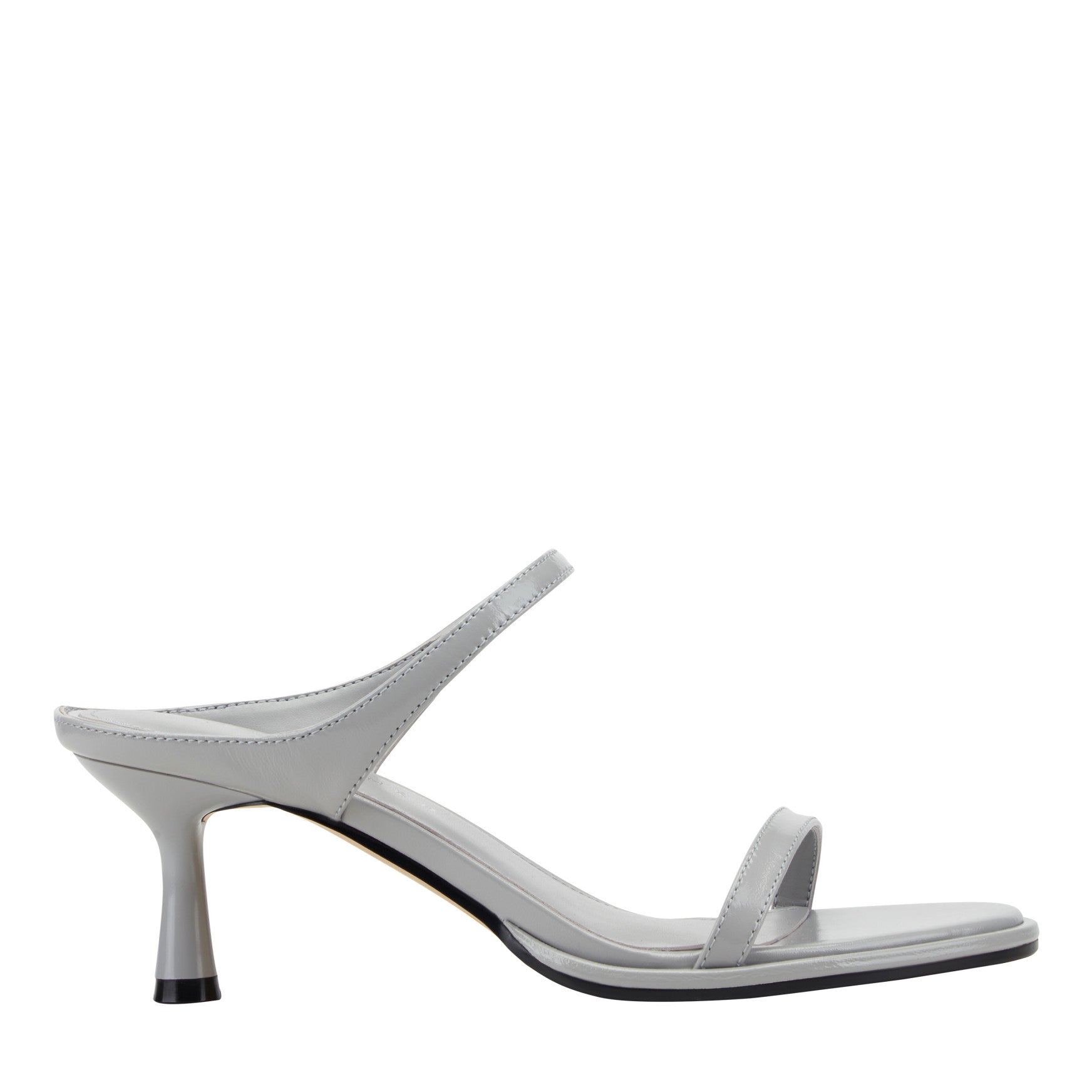 Alonde Leather Heeled Slide Sandal
