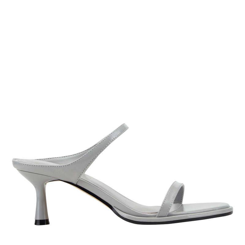 Alonde Leather Heeled Slide Sandal