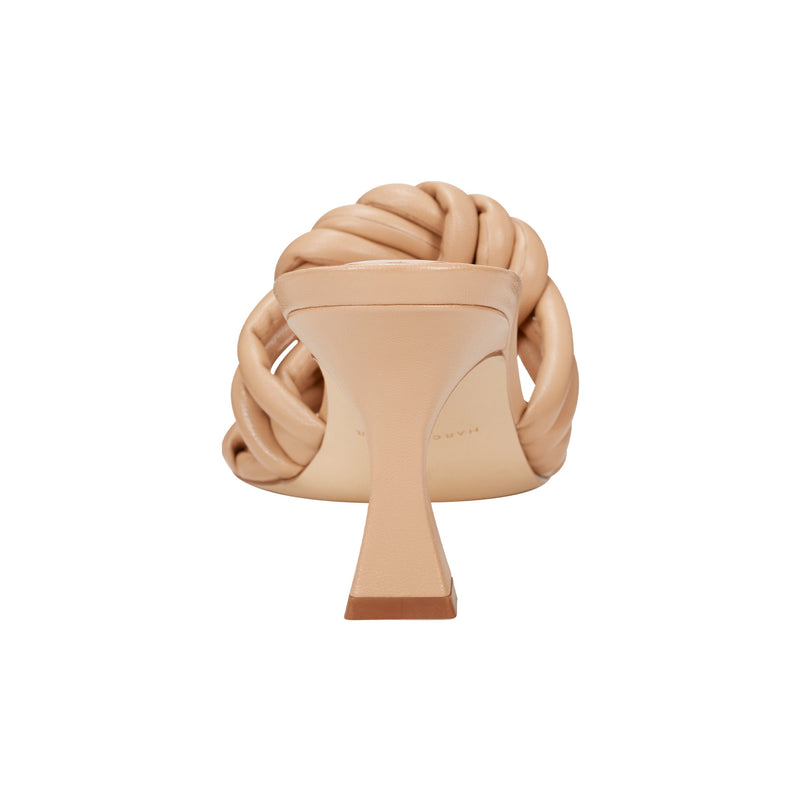 Dru Knotted Leather Slide Sandal