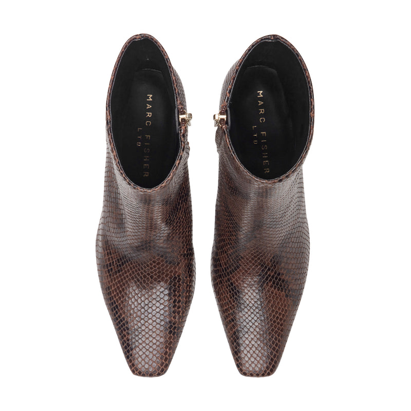 Danai Kitten Heel Leather Ankle Bootie