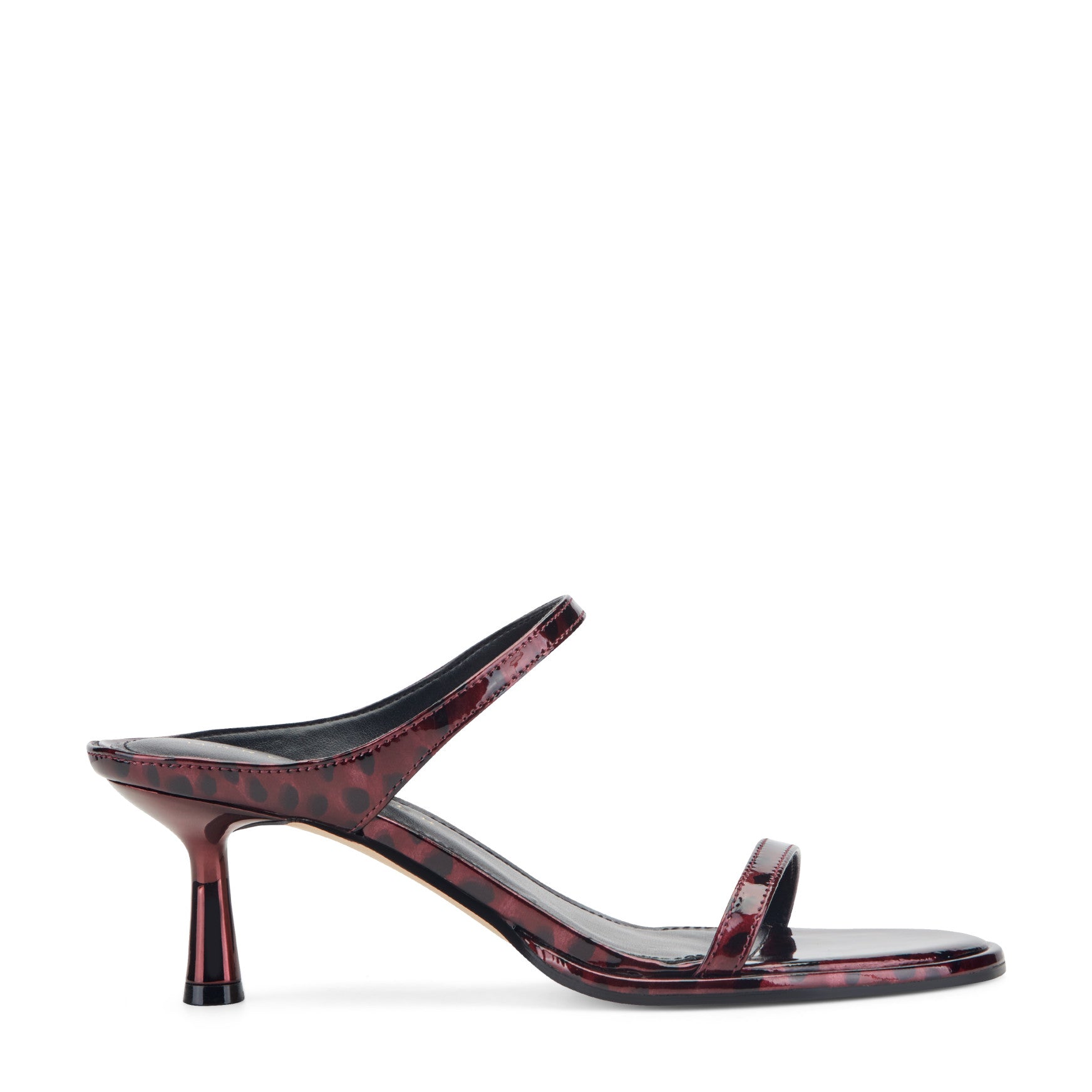 Alonde Leather Heeled Slide Sandal