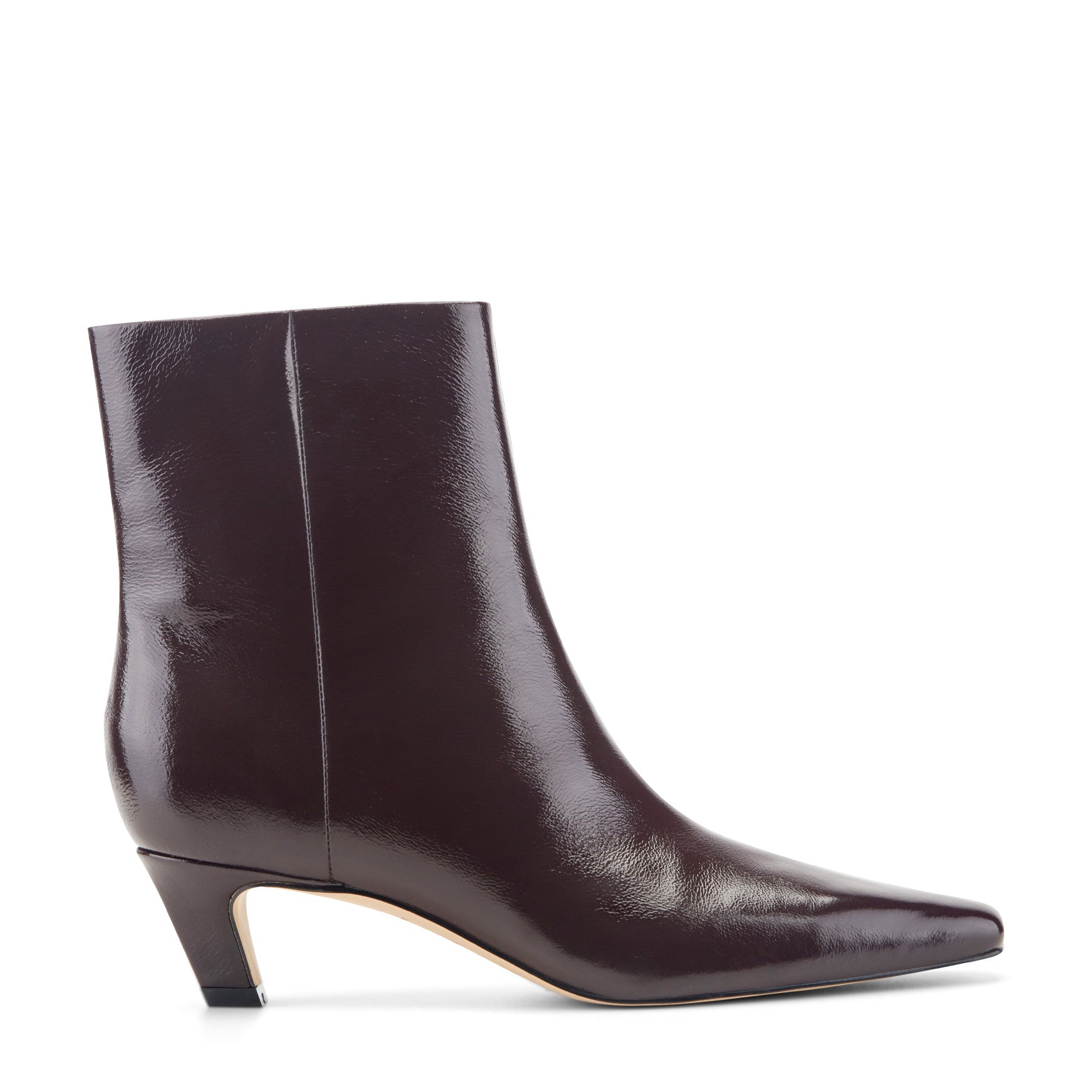 Danai Kitten Heel Leather Ankle Bootie